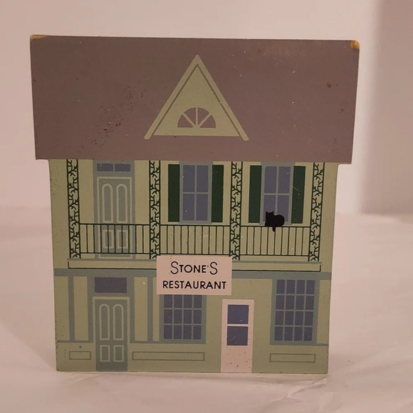 Vintage 1993 The Cat's Meow Stone's Restaurant Shelf Sitter - Picture 1 of 7